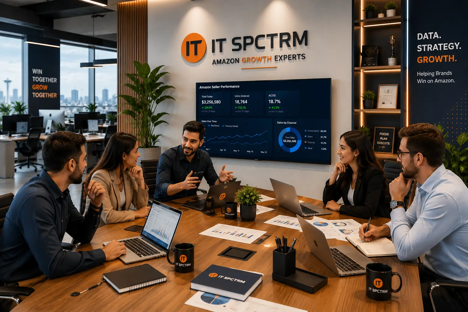 IT SPCTRM Amazon growth experts discussing seller account performance, PPC strategy and marketplace growth